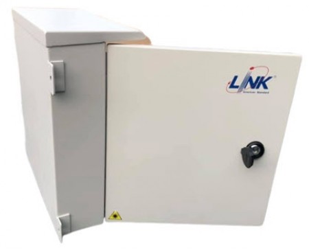 Link UF-4116A F.O. TERMINAL 48-72Core, Outdoor Steel, w/Tray & Acc, Unload