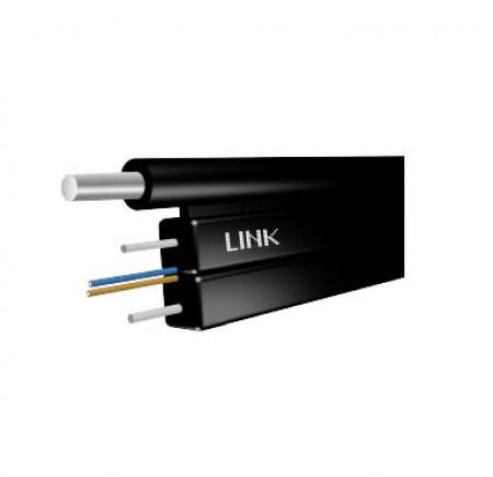 Link UFH9511M FTTH FLAT 1C, Fiber Optic Cable, Solid Drop Cable, Indoor-Outdoor, LSZH  (TRUE Compatible)