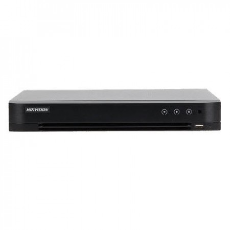 HIKVISION iDS-7204HQHI-M1/S Turbo AcuSense DVR, 4-ch analog, up to 6-ch IP, 4MP camera, 1080P, 1U, 1 HDD SATA Interface, H.265, 1ch Audio via coaxial cable