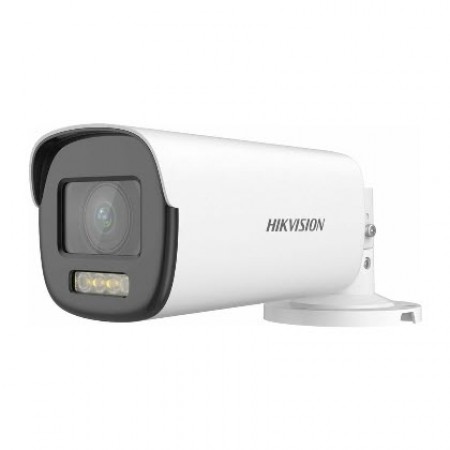 HIKVISION DS-2CE19DF8T-AZE ColorVu Motorized Bullet auto focus Camera , PoC,  2.8 mm to 12 mm lens. 2MP high performance CMOS, 1920 × 1080 resolution 24/7 color imaging with F1.0 aperture.  White Light Range 40M Water and dust resistant IP68