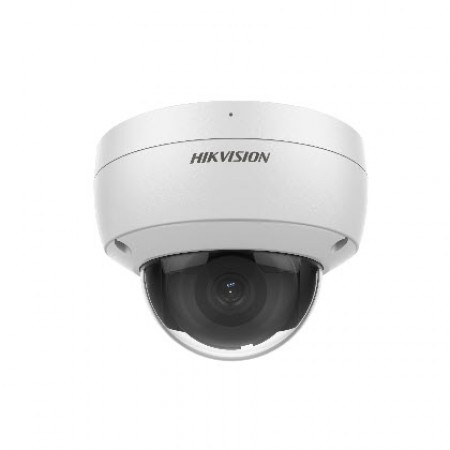 HIKVISION DS-2CD2123G2-IU AcuSense 2MP Dome Network Camera, Fixed focal lens, 2.8 and 4mm optional, 1920 × 1080 resolution, Focuses on Smart Human/Vehicle Detection, Water and dust resistant IP67, IK10 Support microSD card up to 256 GB Built-in microphone