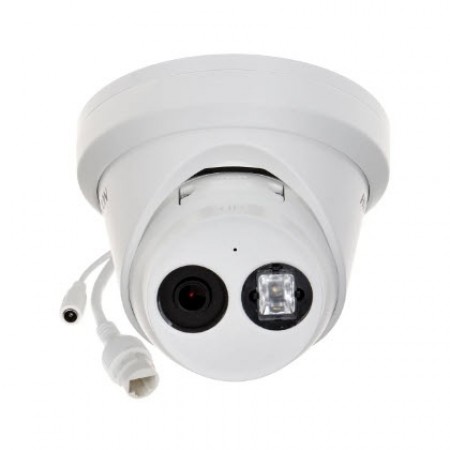 Hikvision DS-2CD2363G2-I(U) PoE 6MP AcuSense Outdoor IP Turret Camera Fixed lens, 2.8 and 4mm optional, 3200 × 1800 resolution,  SD Card Slot up to 256GB,  Smart Human/Vehicle Detection,  H.265+, Water and dust resistant IP67  U: Built-in microphone