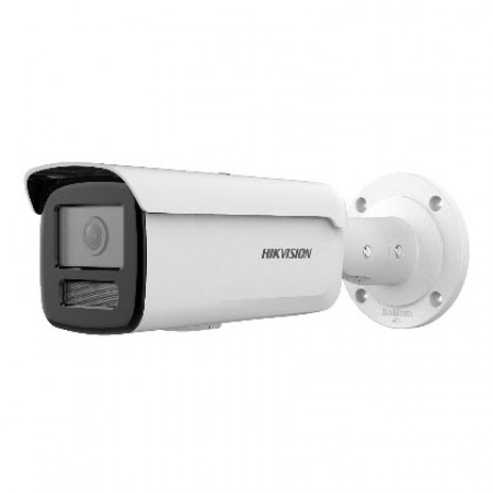 HIKVISION DS-2CD2T23G2-2I/4I AcuSense 2MP Bullet Network Camera, Fixed focal lens, 2.8, 4, and 6 mm optional, Resolution 1920 × 1080 Smart Human/Vehicle Detection, H.265+ Compression Technology,  Water and dust resistant IP67,  Support microSD card up to 