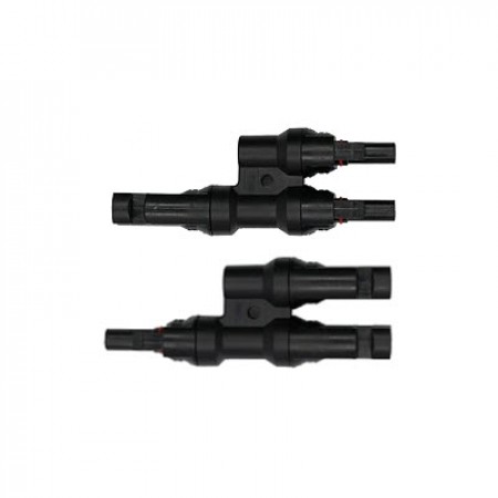 Link CB-1004 MC4 Y Branch, 2 to 1 Connector (Pair), 1500V, 30A, TUV Standard, (2.5 mm², 4.0 mm² and 6.0 mm²) 								
