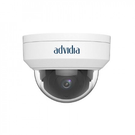 Advidia (By Panasonic) M-26-FW 2MP DWDR IR Fixed Dome IP Camera, WDR 52dB, 2.8mm Lens, H.265 IR, IP67, IK10 Rated													