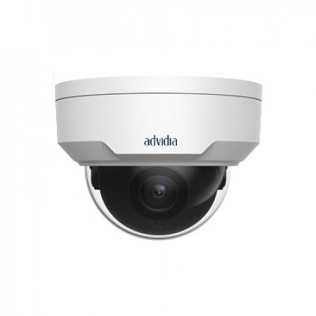 Advidia M-46-FW 4MP WDR IR Fixed Dome IP Camera, WDR 120dB, 2.8mm Lens, H.265 IR, IP67, IK10 Rated													