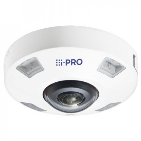 i-PRO (Panasonic) WV-S4576L 12MP Sensor IR Outdoor 360 Fisheye Network Camera with AI engine, 1x Zoom, H.265, Built-in IR LED, IK10, IP66								