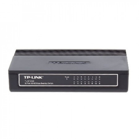 tp-link TL-SF1016D 16-Port 10/100Mbps Fast Ethernet Desktop Switch			 			