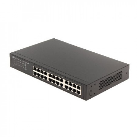 tp-link TL-SG1024D 24 Port Gigabit Unmanaged Ethernet Shielded Ports Network Switch, Fanless, 1U 13-inch Rack-mountable Steel Case							 							