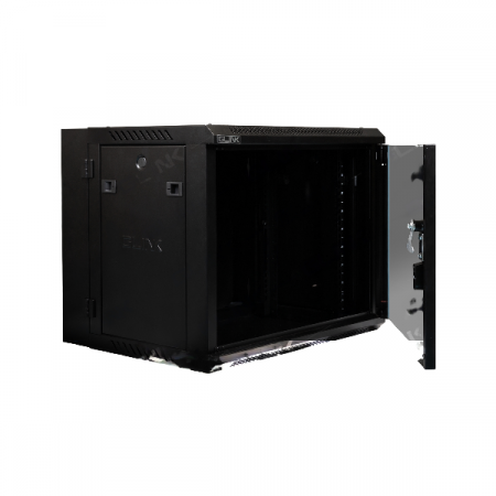 GLINK GC9U(60) BL Wall Rack 9U (60x60x50cm) Black Network cabinet 40+10cm Removable side panels easy to install and maintain