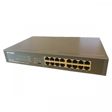 IP-COM G1116P-16-150W 16-Port Gigabit Desktop/Rackmount Switch With 16-Port PoE 802.3af/at 135W PoE power supply Desktop and wall-mount, Plug and play, Without configuration
