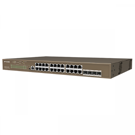 IP-COM G5328P-24-410W 24 Port 0/100/1000 Mbps, L3 Managed, POE Switch 4 SFP ports 1000 Mbps Base-X, PoE power of up to 370 W