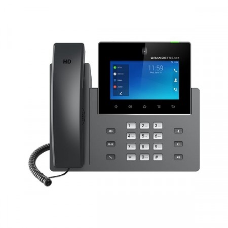 Grandstream GXV3450 IP Multimedia Phone with 5.0" LCD Touchscreen + Hardkeys Android 11 Bluetooth, WiFi, POE (Free Adapter)