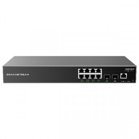 Grandstream GWN7801P Enterprise Layer 2+ PoE Managed Network Gigabit Switch 8 Ports PoE af/at 10/100/1000 Mbps RJ45, 2 ports SPF Desktop/ Wall-Mount