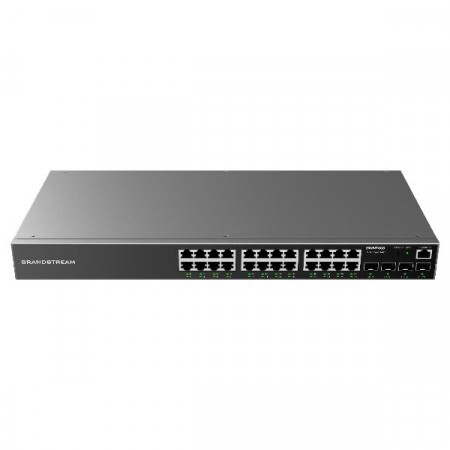 Grandstream GWN7803 Enterprise Layer 2+ 24 Ethernet ports Managed Gigabit Switch, 4 ports x SFP, Desktop/ Wall-Mount
