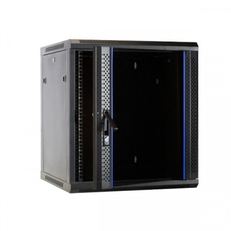 GLINK GC12U(60) BL Wall Rack 12U (60x60x63.5cm) Black Network cabinet removable side panels easy to install and maintain