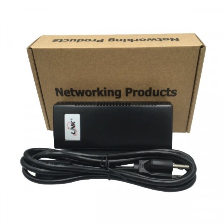 Link PS-8613 Gigabit 30W PoE Injector with PD detection (10/100/1000), IP Camera & Access Point