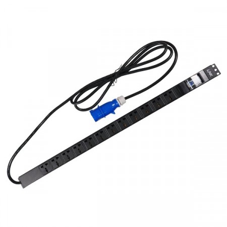 Link CH-10412 Power Distribution Unit 12 Universal Outlet (Circuit Breaker 16A + Power Plug 16A)