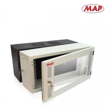 MAP M2-60406 19” Modern Wall Rack MI Series, Cold Roll Steel, 6U (60x40x35cm) *จัดส่งฟรีเขต กทม.และปริมณฑล