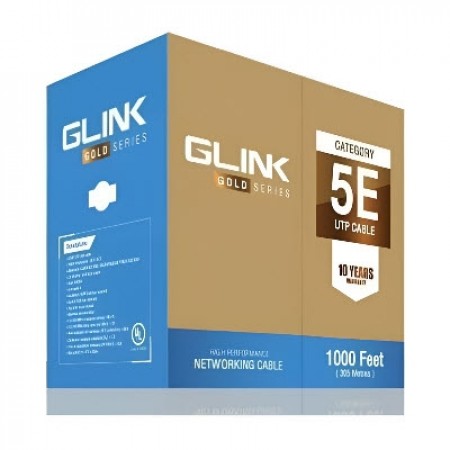 GLINK GLG5004 cat5E Gold series, Indoor Cable, White Color 305 M./Pull Reel in Box	