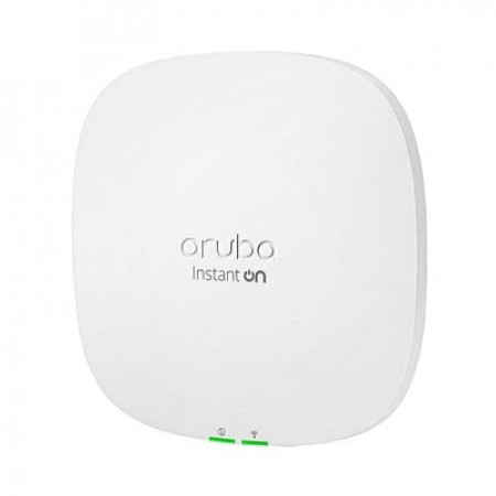 Aruba Instant On AP25 RW (R9B28A) Ultra-high-speed performance Access Point, Wi-Fi CERTIFIED 6TM (Wi-Fi 6), Max Speed 4.8Gbps, 802.11ax, 4X4:4 MU-MIMO radios, Delivers faster Wi-Fi speeds, Greater Capacity