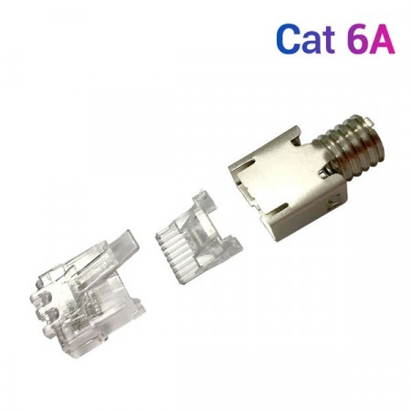 COMMSCOPE AMC-3006A (6-2111984-3) Shielded CAT 6A RJ45 Modular Plug Kit, Stainless steel
