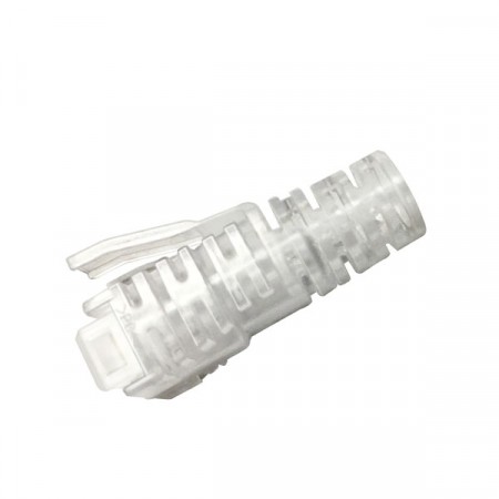 COMMSCOPE (AMP) AMC-3610 (2843033-3) Modular Plug Boot-S-SL-C, CAT 6 Clear Color, for AM-3006, 1 PC/Pkg.