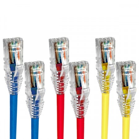 COMMSCOPE (AMP) AMC-36X1XG Patch Cord S/FTP CAT 6A RJ45 - RJ45, Length 1 m./4 ft. (สีของสาย X=6ฟ้า/8แดง/9เหลือง)