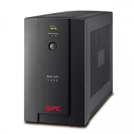 APC BX1400U-MS Back-UPS 1400VA/700W, 230V, AVR, 4xUniversal Receptacle Sockets and 2xIEC IEC 320 C13 Sockets 
