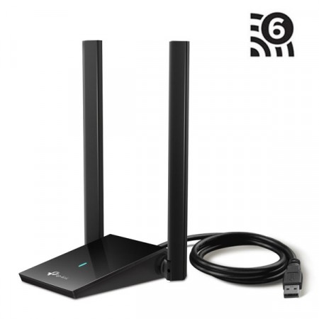 tp-link Archer TX20U Plus AX1800 Dual Antennas High Gain Wireless USB Adapter, USB 3.0, Extension Cable