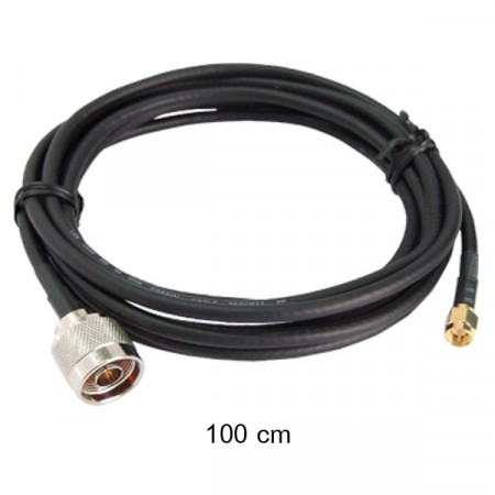 CAB-NM-200-RP-SMA-M-1M Low Loss200 Cable (LLC200) N-Type male To RP-SMA male, 1 M.