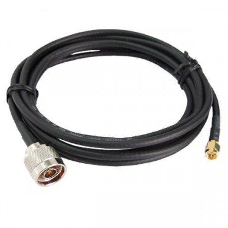 CAB-NM-200-RP-SMA-M-5M Low Loss200 Cable (LLC200) N-Type male To RP-SMA male, 5 Mate.