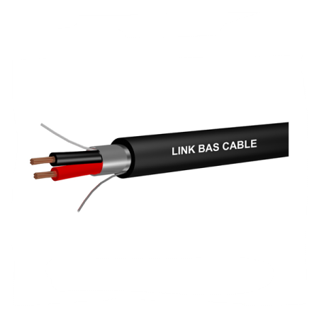 Link CB-0318AAP-1 BAS Control Cable Tinned Copper Twisted Pair Foil SHIELD 2C 18 AWG, 1 Pair Outdor Cable (100M/Reel)