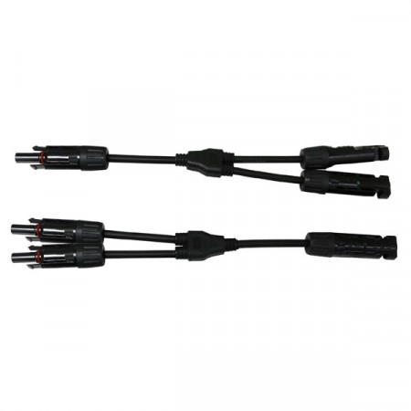 Link CB-1014 MC4 Y-Branch Cable , 2 to 1 w/Connector (Pair), 1500V, TUV Standard, (4.0 mm² and 6.0 mm²) 								
