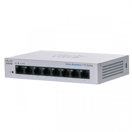 Cisco CBS110-8T-D-EU 8-Ports Gigabit 10/100/1000 Mbps Unmanaged Desktop Switch