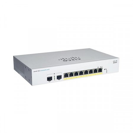 Cisco CBS220-8P-E-2G-EU CBS220 Smart Manage PoE Switch 8-port 10/100/1000Mbps GE, PoE 8 ports 802.3af/at, 2x1G SFP