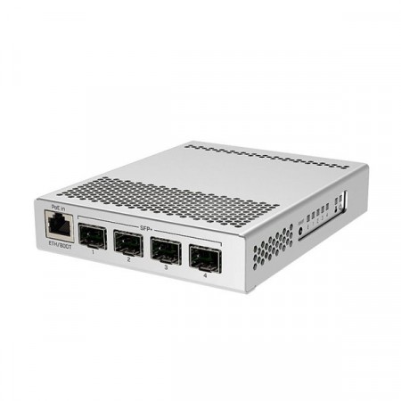 MikroTik CRS305-1G-4S+IN 5-Port Desktop Switch With 1 Gigabit Ethernet Port and 4 SFP+ 10Gbps Ports