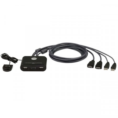 ATEN CS22HF 2-PORT USB FHD HDMI CABLE KVM SWITCH