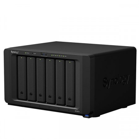 Synology DiskStation DS1621+ แบบ 6 Bay   6 x 3.5" or 2.5" SATA HDD/SSD , 2 x M.2 2280 NVMe SSD , AMD RyzenTM V1500B quad-core 2.2 GHz , 3 x USB 3.2 Gen 1 ,2 x eSATA , 4 x 1GbE RJ-45