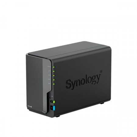Synology DiskStation DS224+ 2 x 3.5" or 2.5" SATA SSD/HDD Network Storage System 2 พอร์ท 10/100/1000 Mbps , รองรับ RAID 0/1 + JBOD + Synology Hybrid RAID ซีพียู Intel® Celeron® J4125 + หน่วยความจำขนาด 2 GB DDR4