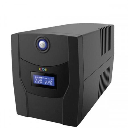 SYNDOME ECO II-1500 LCD UPS 1500VA/900W, Stabilizer, LCD Display, Universal Socket 6 Outlet (ส่งฟรีทั่วประเทศ)