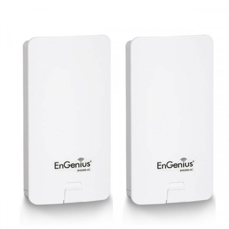 EnGenius ENS500-AC-SET Point-to-point 1-2 Km. EnTurbo Outdoor Long-Rang 11ac Wave 2 Ptp Bride, Speed 867Mbps 5GHz, 14dBi High-Gain Antennas
