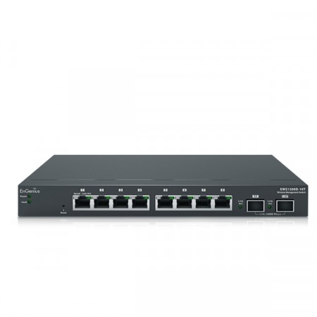 EnGenius EWS1200D-10T Neutron EWS Series 8-Port+2 Port SFP Managed Layer 2 Gigabit Smart Switch (Manage Max 50AP)