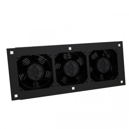 19" GERMANY G7-05003B FAN Heavy Duty 3 x 4" BLACK (2 Ball Bearing ประกอบครบชุดพร้อมสายไฟ 1.4 เมตร) *จัดส่งฟรีเขต กทม.และปริมณฑล