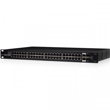 Ubiquiti ES-48-750W EdgeSwitch PoE 48-Port Gigabit Managed 802.3af/at or 24V passive PoE, 2-Port SFP Enclosure SGCC Steel, Rackmount 1U