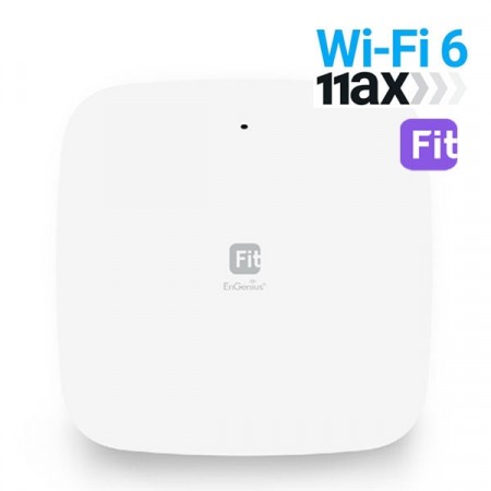 EnGenius EWS356-FIT Cloud FitXpress 802.11ax Lite WiFi 6, 1.8Gbps Dual-Band, 2×2 Managed Indoor Wireless Access Point, 1 x Gigabit Ethernet Port, PoE+ Support