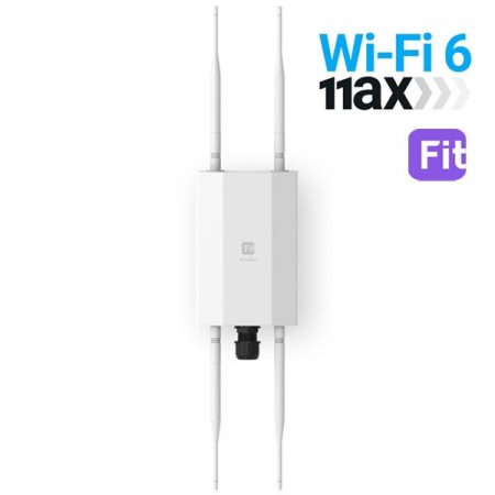 EnGenius EWS850-FIT Cloud FitXpress 802.11ax WiFi 6, 1.8Gbps Dual-Band, 2×2 Managed Outdoor Wireless Access Point, 2.5 GigE PoE+ (802.3af & 48V PoE), IP67-Rated Weatherproof