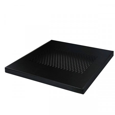 19" GERMANY G7-02045B  Fix Component Shelf Deep 48 cm. for Rack 60 cm. Galvanize Steel, Black Color