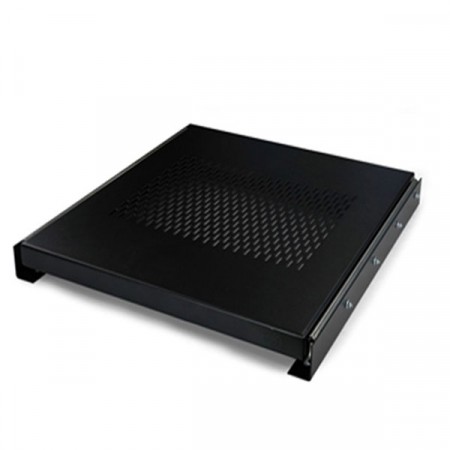 19" GERMANY G7-03075B Slide Component Shelf Deep 75 cm For Rack 90cm. -100cm., Black Color