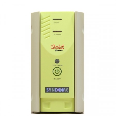 SYNDOME GOLD-800I UPS 800VA/480W, Line Interacitbe with Stabilizer, Universal Socket 4 Outlet (ส่งฟรีทั่วประเทศ)